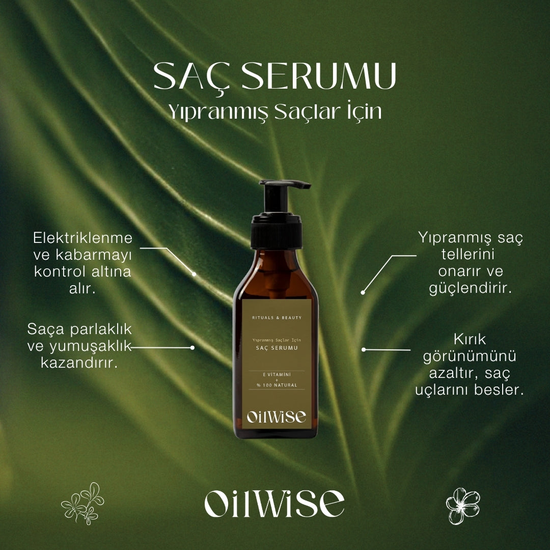 Oilwise - Yıpranmış Saçlar için Saç Bakım Serumu Özellikleri